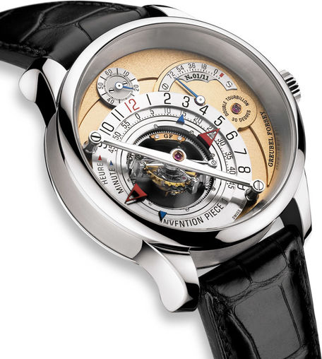 Greubel Forsey Double Tourbillon 30 ° Invention Piece 1 WG Golden Limited Edition watch for sale